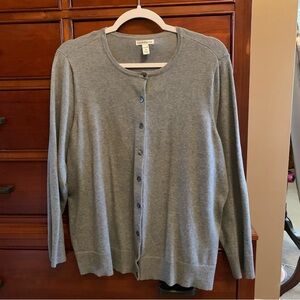 Croft & Barrow Gray Heather Women's Cardigan. 1X. Winter-Perfect!